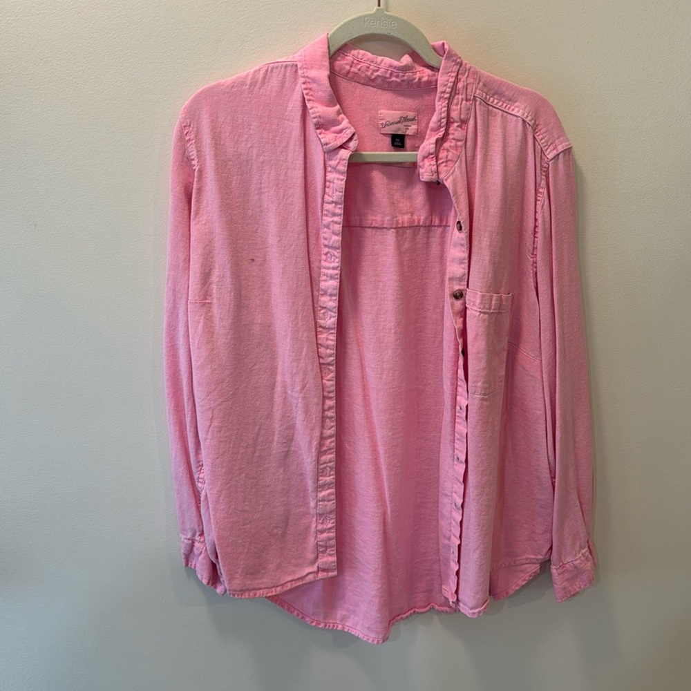 Pink button down